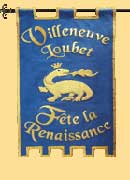 affiche de la fête renaissance de Villeneuve Loubet animée par Waraok groupe de musique médiévale, musique renaissance, musique traditionnelle