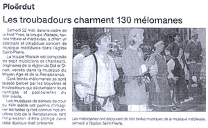Article ouest France
